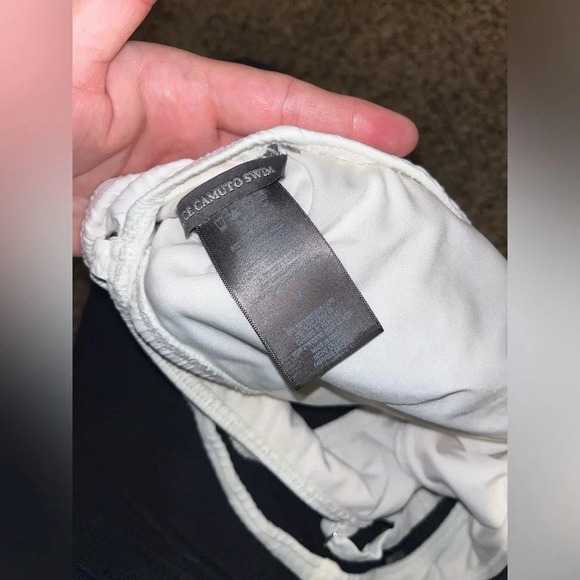 Vince Camuto Swim Wrap High Neck Bikini Top (M) & Classic Bikini Bottom (L) - Picture 7 of 11